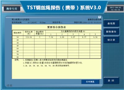 首存100检测报告重要综合损伤表